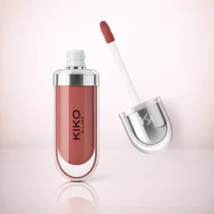 Kiko Milano 3D Hydra Lip Gloss – High Shine, Hydrating, Plumping, Non-Sticky, Moisturizing Lip Makeup – 21 Brun Rose – 6.5ml