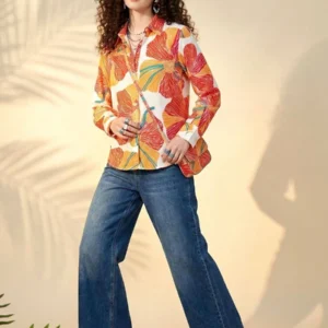 Women Floral Printed Casual Shirt